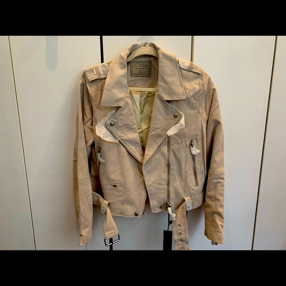 BLANK NYC suede biker jacket